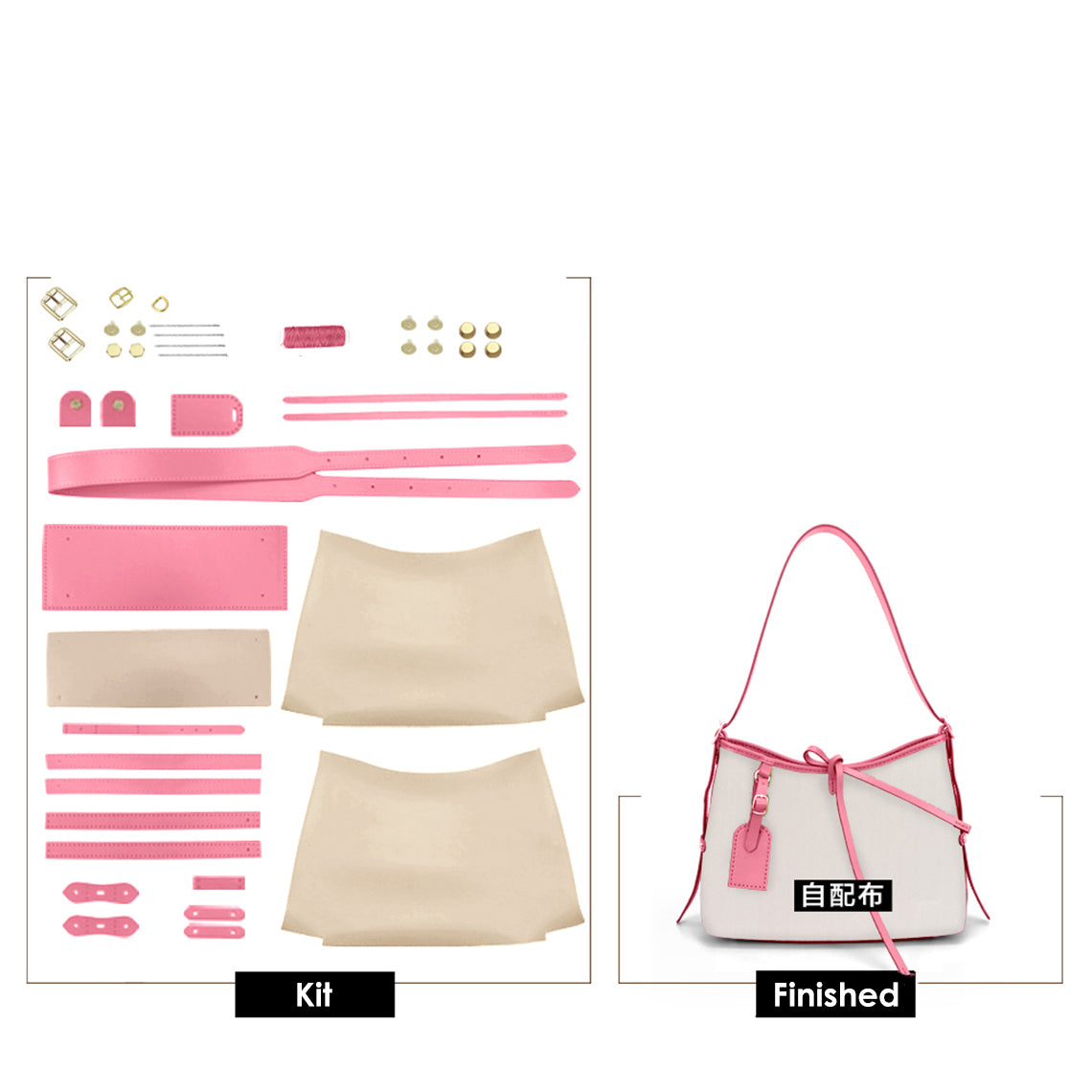 G8activist® Leather Dustbag Recycle Shoulder Tote DIY Kits - Image 9