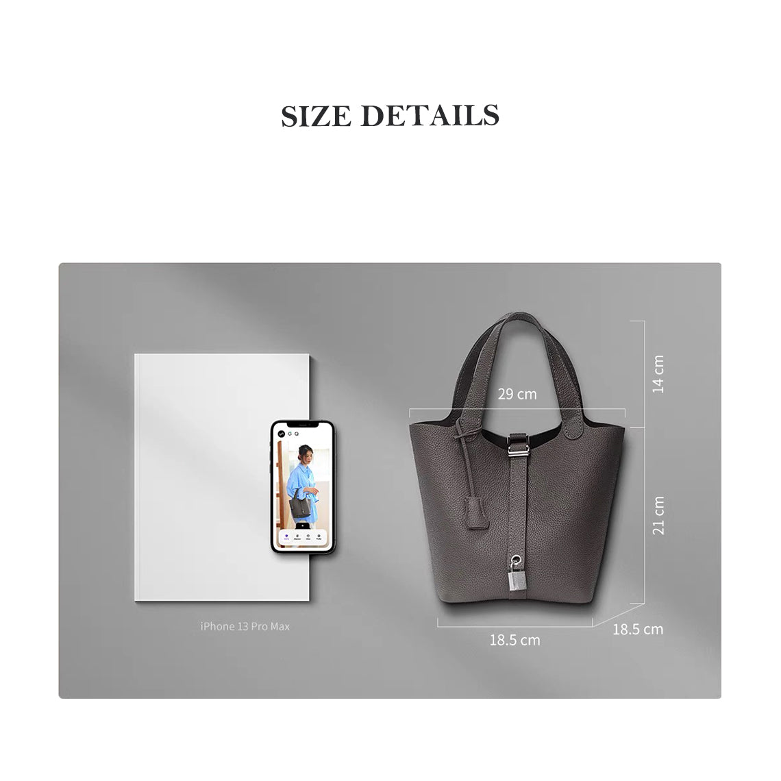 G8activist® Top Grain Leather Lady Picotion Lock Totes Bag DIY Kit - Price Drop at Checkout - Image 7