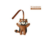 G8activist® Leather Raccoon Keychain Charm DIY Kit