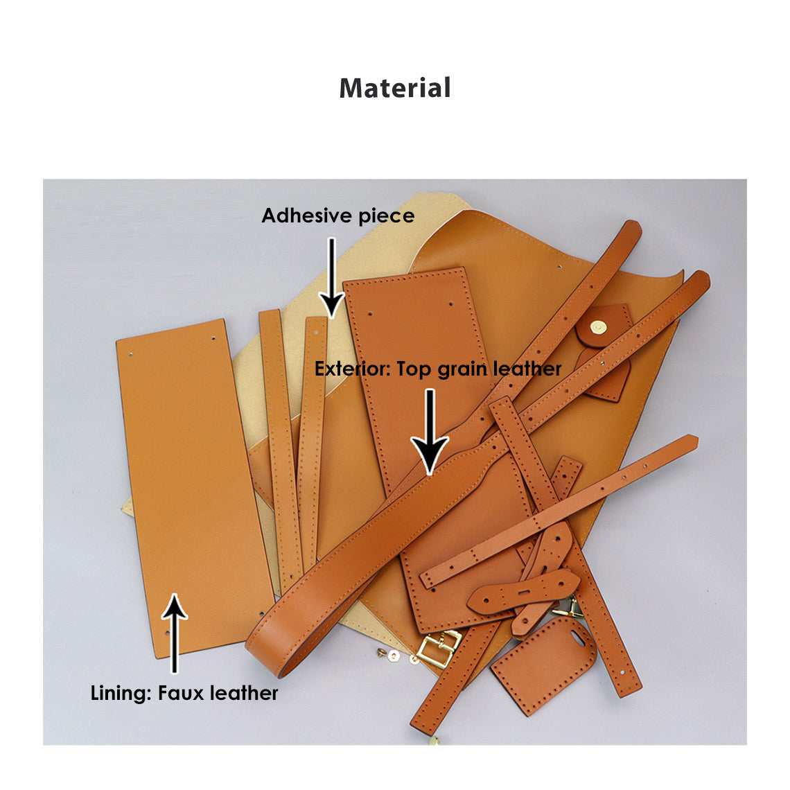 G8activist® Leather Dustbag Recycle Shoulder Tote DIY Kits - Image 3