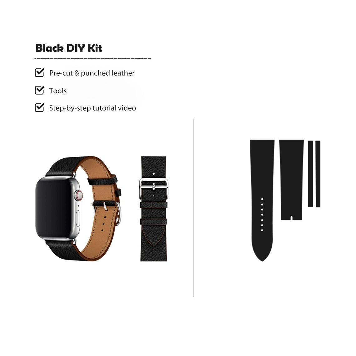 G8activist® Full Grain Leather Apple Watch Band DIY Kits - Image 9