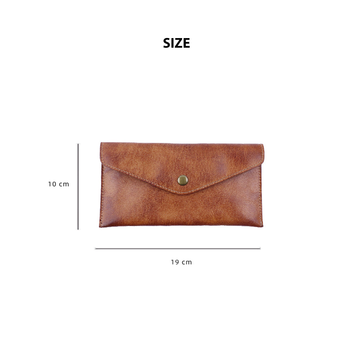 Vegetable Tanned Leather Envelope Wallet - Image 5