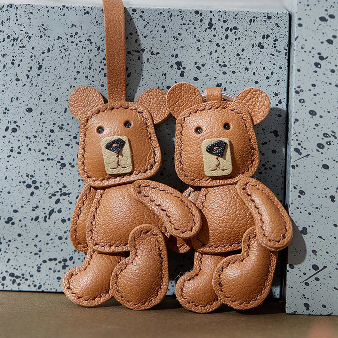 G8activist® Leather Little Bear Keychain Pendant DIY Kit - Image 3