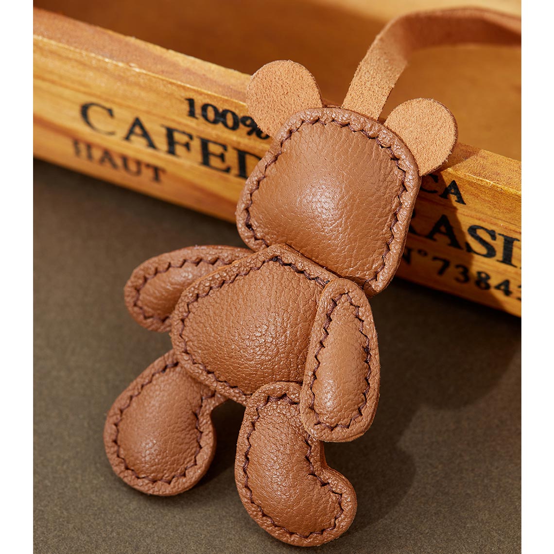 G8activist® Leather Little Bear Keychain Pendant DIY Kit - Image 5