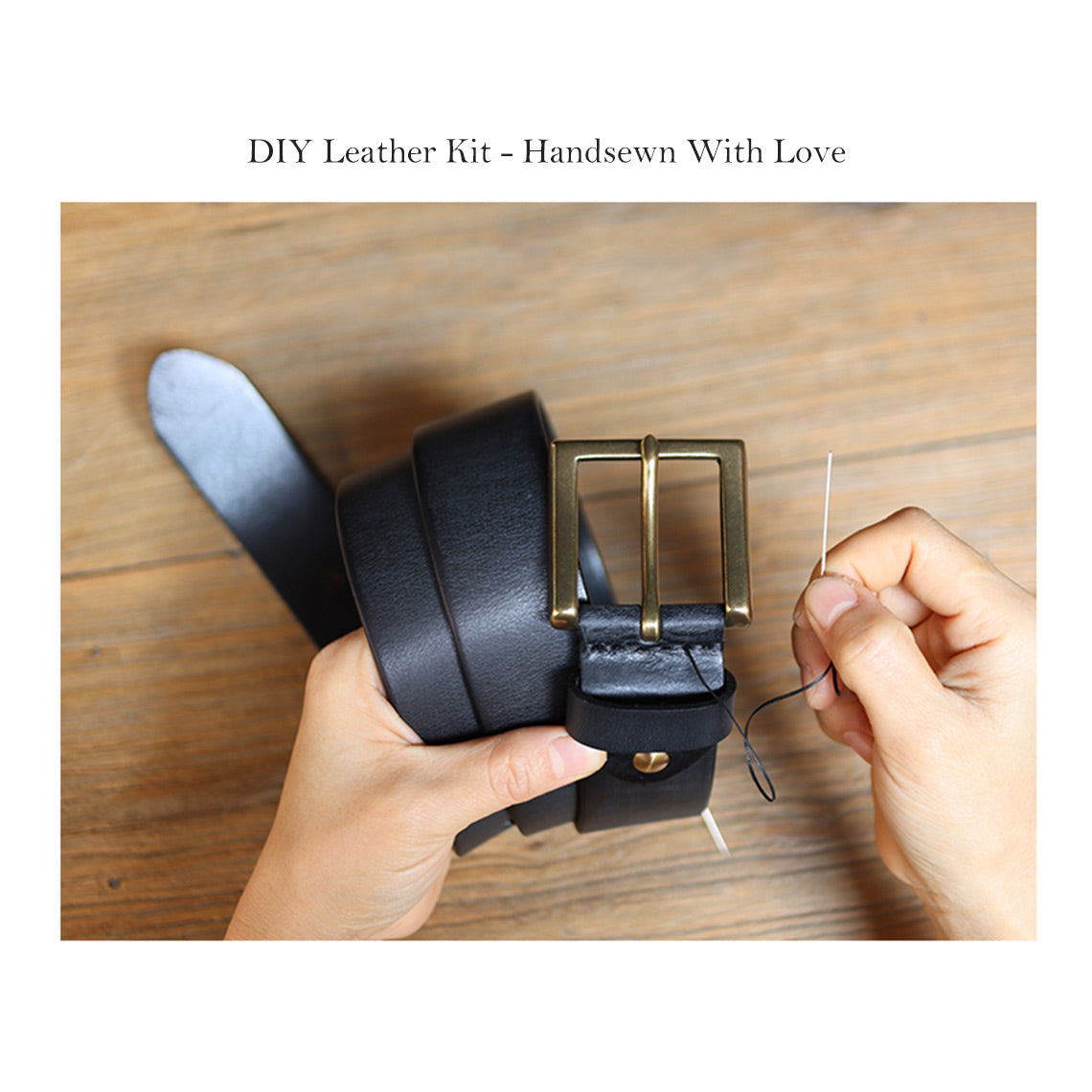 G8activist® Full Grain Leather Distressed Belt DIY Kit - Image 4