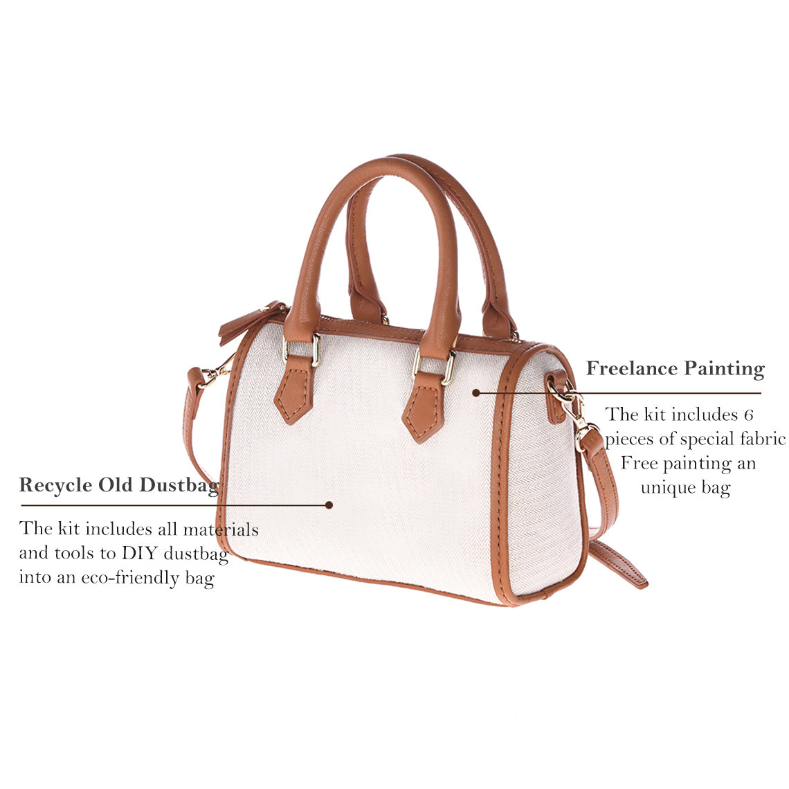 G8activist® Leather Dustbag Recycle Boston Bag DIY Kit - Image 3