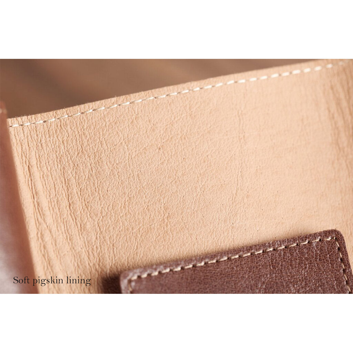 Vegetable Tanned Leather Slim Card Holder - Image 4