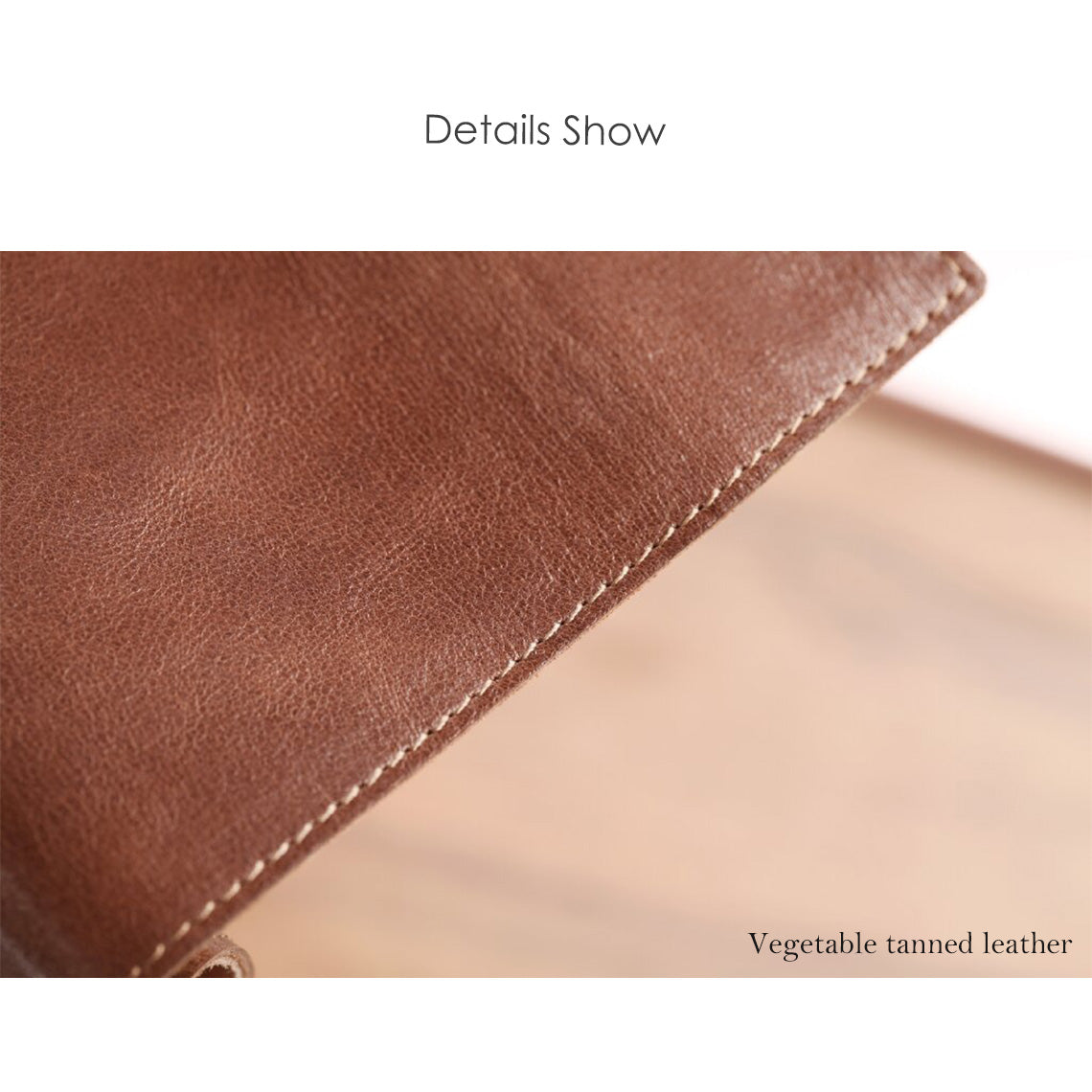Vegetable Tanned Leather Slim Card Holder - Image 7