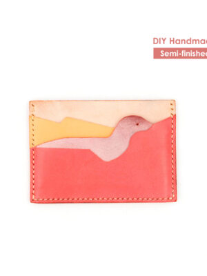 G8activist® Top Grain Leather Dinosaur Card Holder DIY Kit