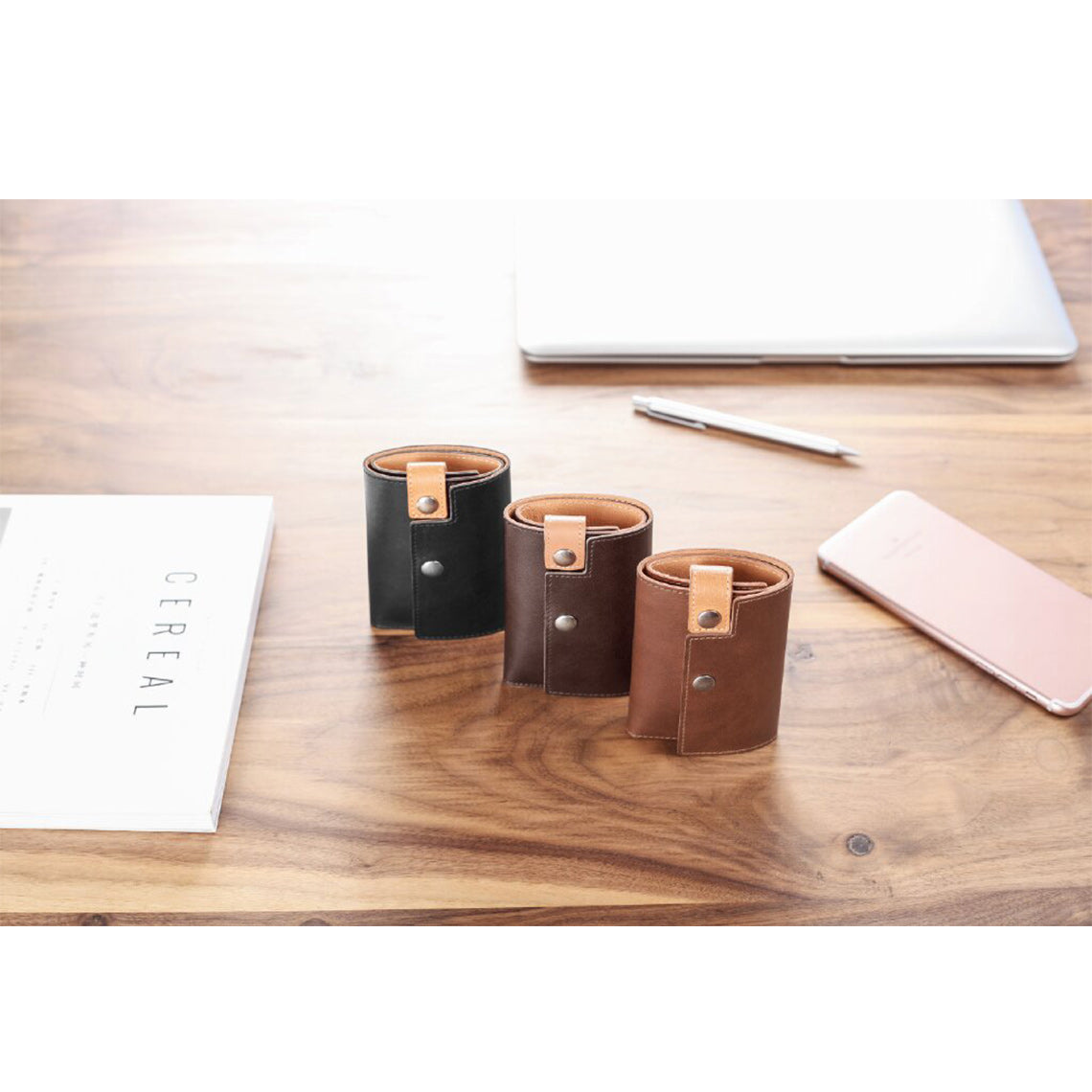 Vegetable Tanned Leather Slim Card Holder - Image 2