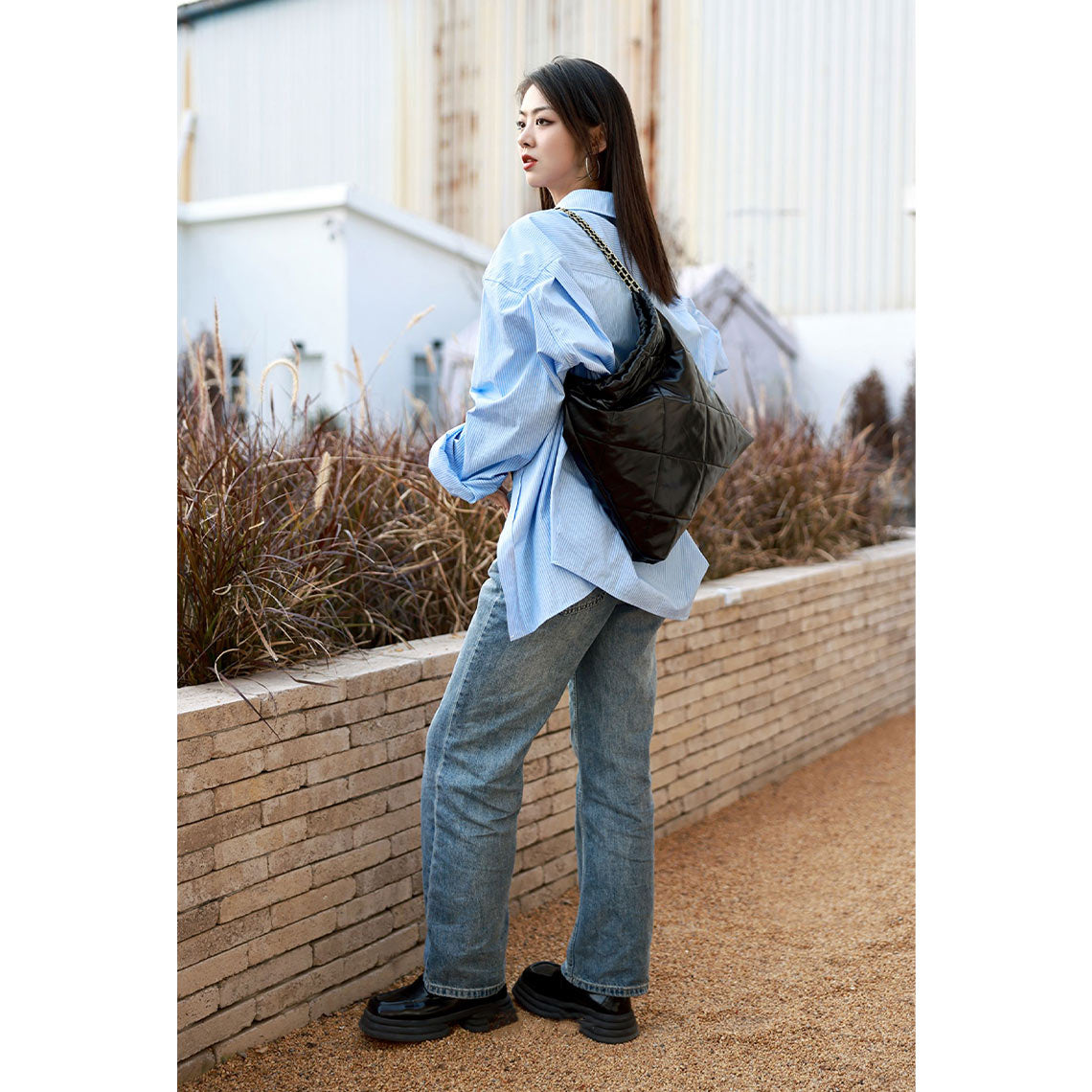 G8activist® Top Grain Leather Quilted Chain Tote Bag DIY Kit - Image 5