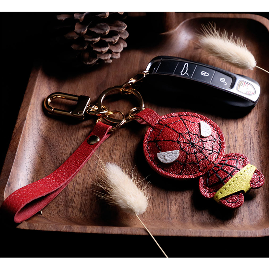 G8activist® Sheep Leather Spiderman Keychain DIY Kit - Image 7