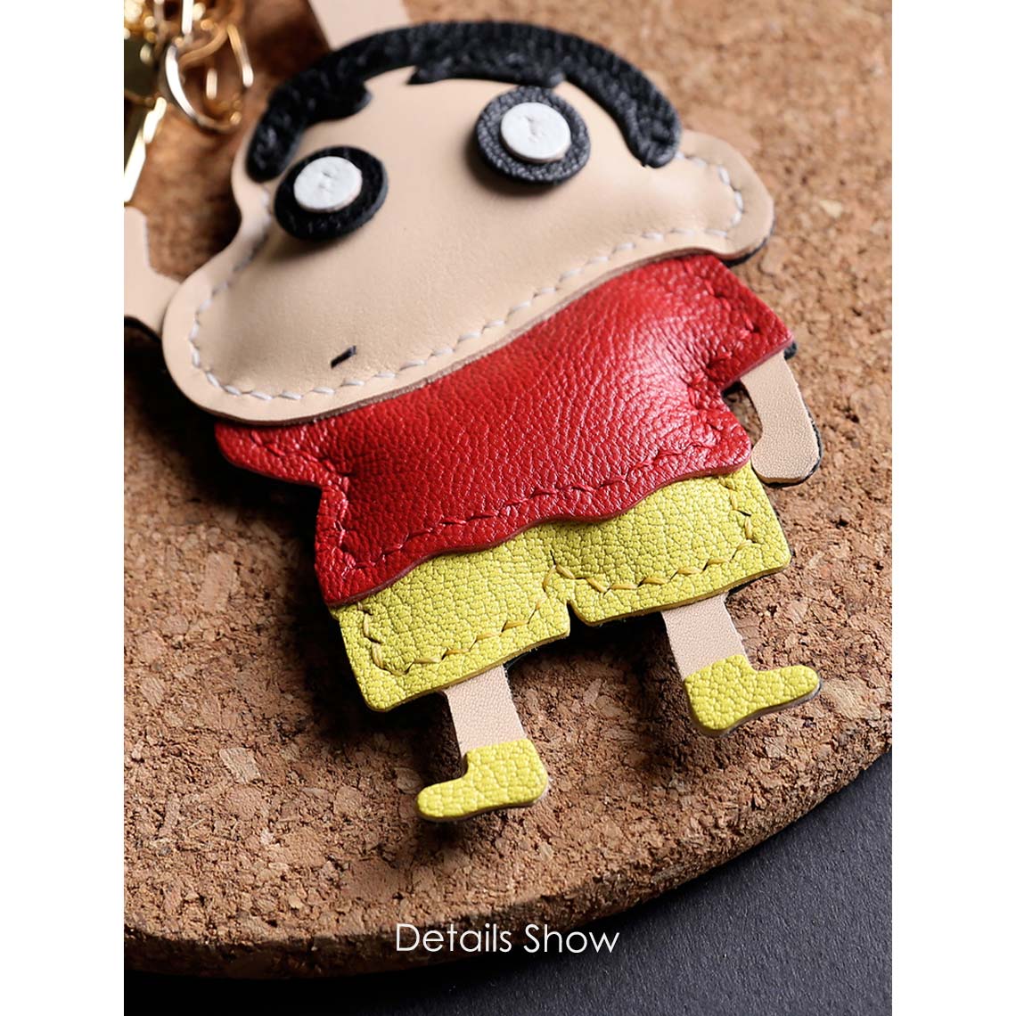 G8activist® Sheep Leather Crayon Shin-chan Keychain DIY Kit - Image 6