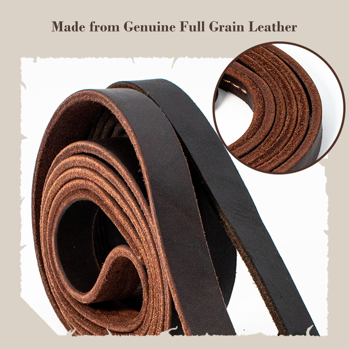 Genuine Leather Dog Leash - Dark Brown - Image 4