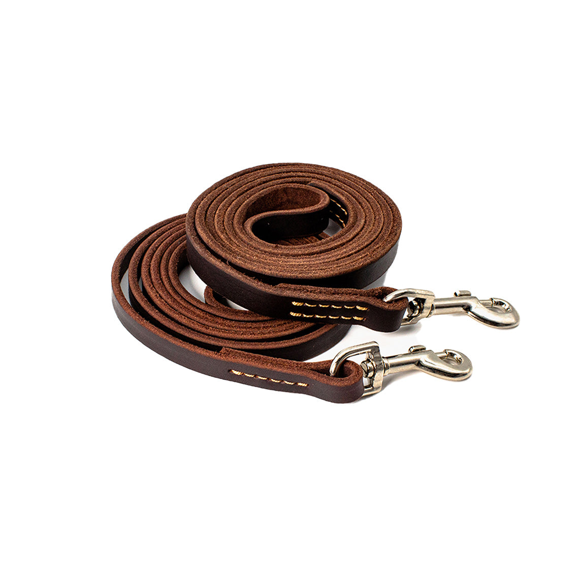 Genuine Leather Dog Leash - Dark Brown - Image 2
