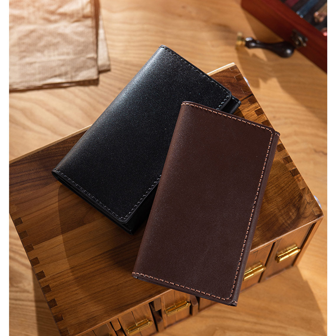 G8activist® Full Grain Leather Long Bifold Wallet DIY Kit - Image 5