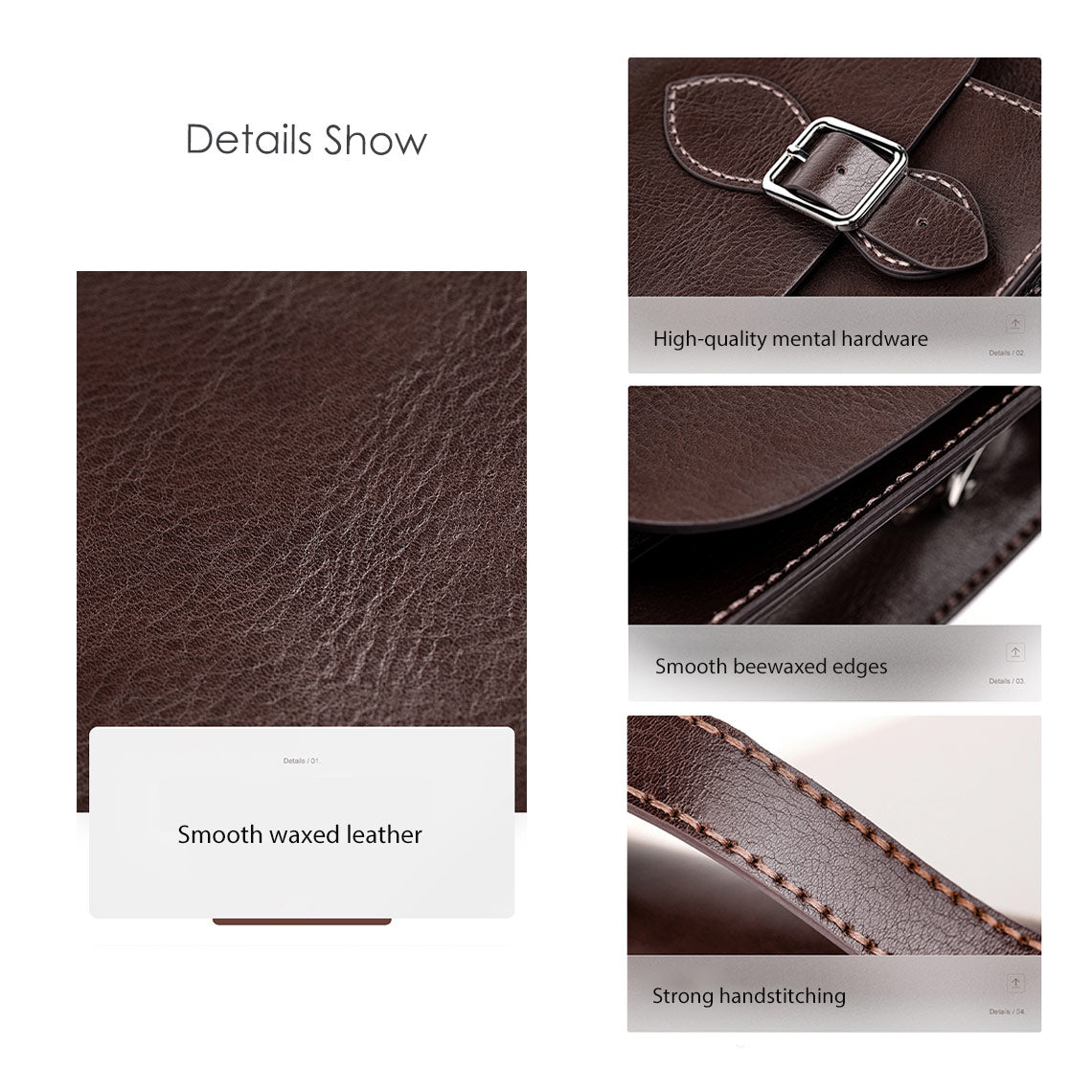 G8activist® Leather Men Messenger Satchel Bag DIY Kit - Image 8