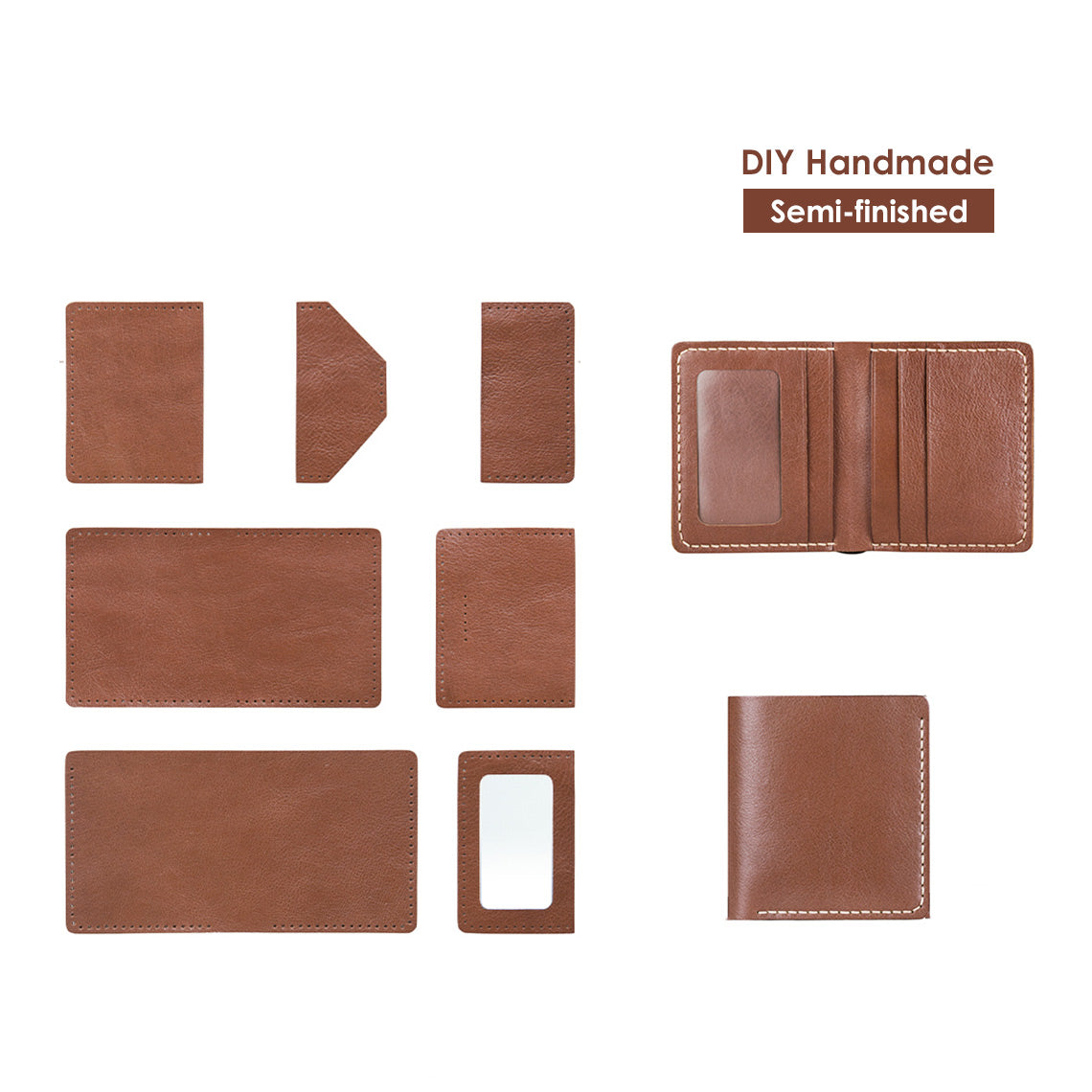 G8activist® Full Grain Leather Men's Bifold Wallet DIY Kit - Image 11