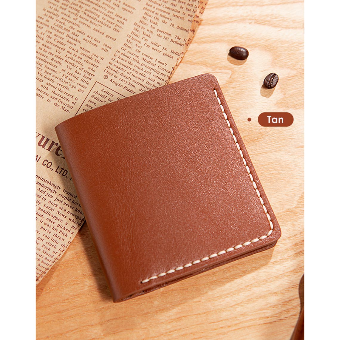 G8activist® Full Grain Leather Men's Bifold Wallet DIY Kit - Image 8