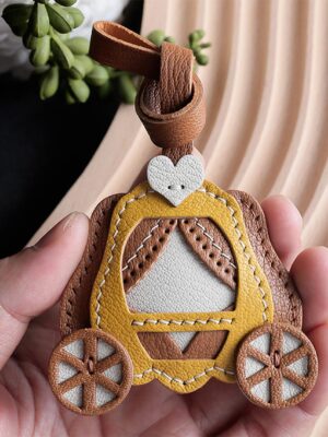 G8activist® Sheep Leather Pumpkin Carriage Bag Charm DIY Kit