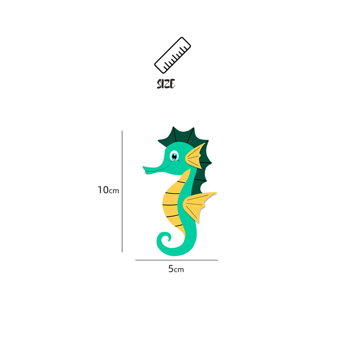 G8activist® Sheep Leather Sea Horse Bag Charm DIY Kit - Image 2