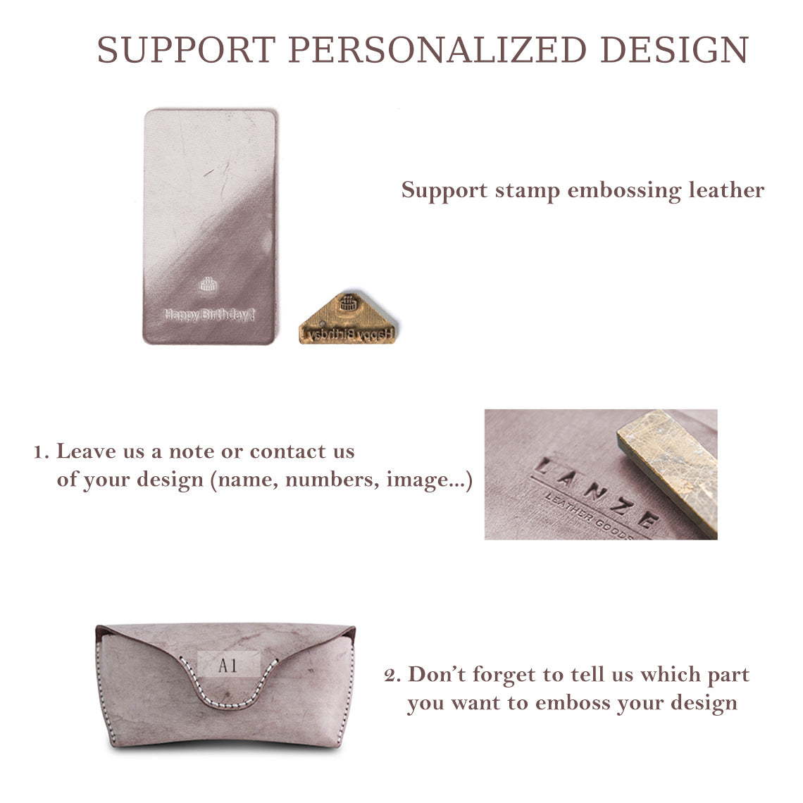 G8activist® Full Grain Leather Eyeglasses Case DIY Kit - Image 6