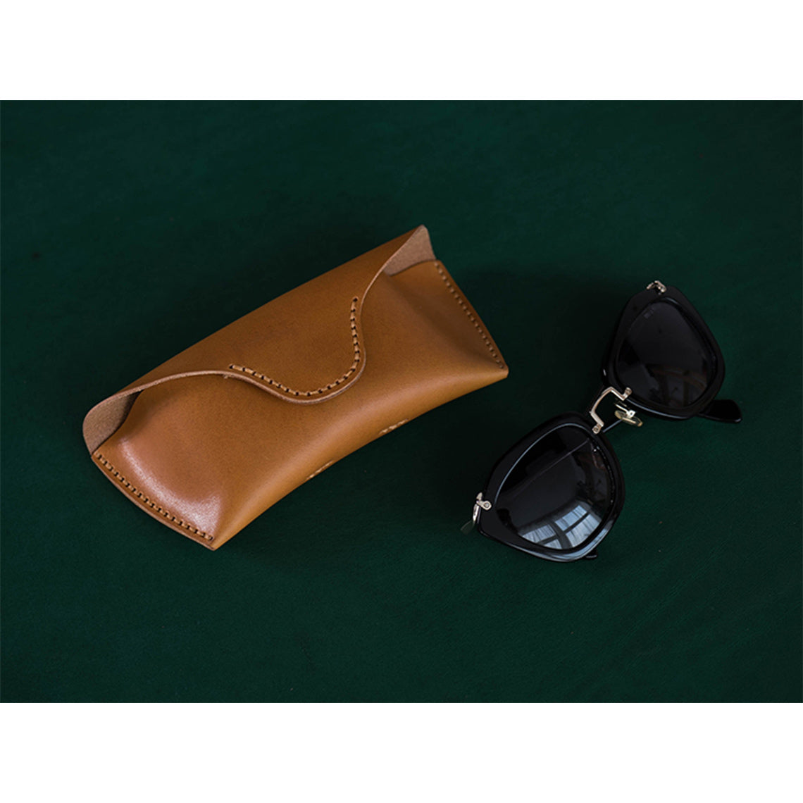 G8activist® Full Grain Leather Eyeglasses Case DIY Kit - Image 3