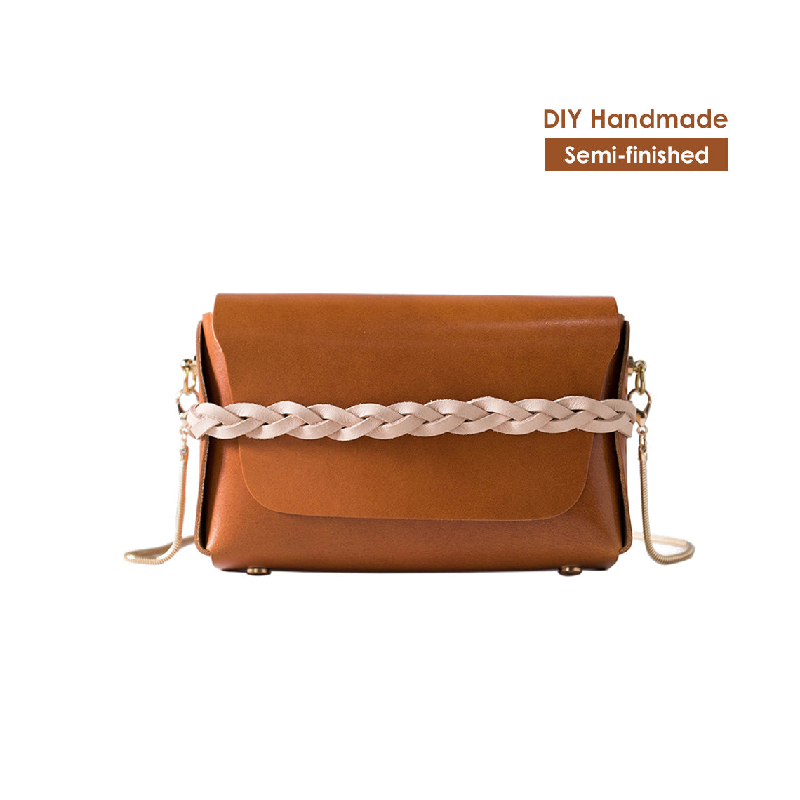 G8activist® Full Grain Leather No Sewing Crossbody Bag DIY Kit