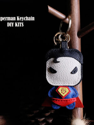 G8activist® Sheep Leather Superman Keychain DIY Kit