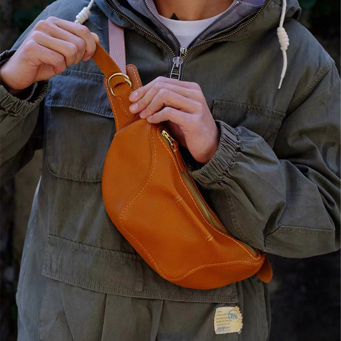 G8activist® Full Grain Leather Fanny Pack Waist Bag DIY Kit - Image 8