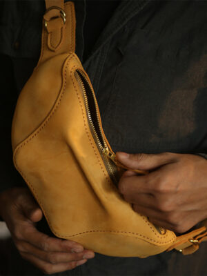 G8activist® Nubuck Leather Fanny Pack Bum Bag DIY Kit