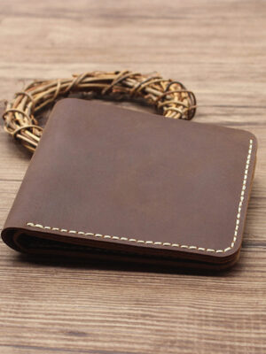 G8activist® Crazy Horse Leather Vintage Wallet DIY Kit