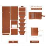 Diggsw® Top Grain Leather Men Wallet With Picture Window DIY Kit