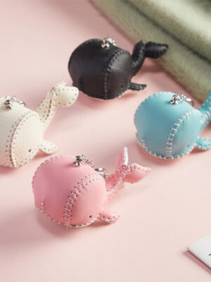G8activist® Sheep Leather Whale Keychain DIY Kit